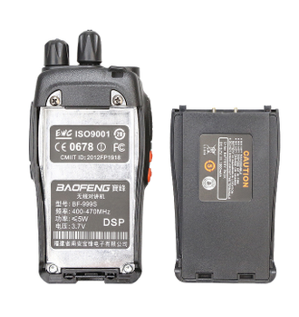 Рация (радиостанция) Baofeng BF-999S, АКБ c microUSB-разъёмом, UHF 5W 16 каналов / для рыбалки, охоты, рация для детей, туризма