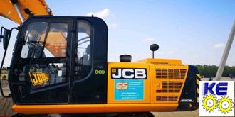 Cтекло дверное верхнее слайдер закаленное JCB JS 205LC