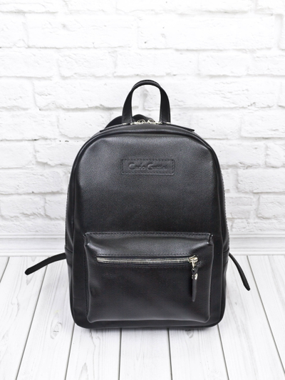 Женский кожаный рюкзак Anzolla black (арт. 3040-01)