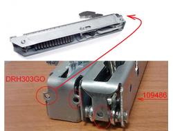 Петля двери духовки Gorenje / MORA 166669, 598894, 109486