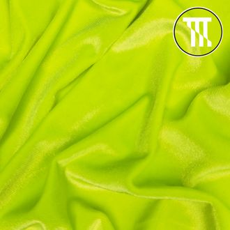 Бархат-стрейч, цв. Неон-лайм