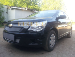 Защита радиатора Chevrolet Cobalt 2013- chrome верх