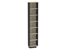 Спальня AURELIO (АУРЕЛИО) - AURELIO 58 Стеллаж Белый-Блеквуд Сатиновый