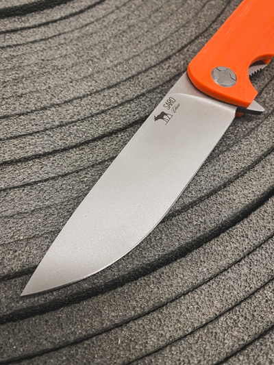Складной нож ЧИЖ-DOUBLE рукоять G10, цвет оранжевый
