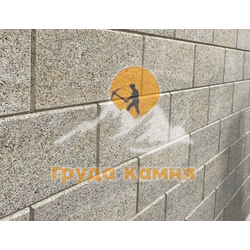 Каякентский ракушечник, серо-желтый с фаской