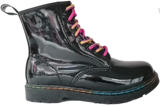 Ботинки Dr. Martens 1460 Rainbow Patent черные мужские