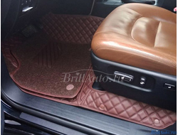 5D и 3D коврики из эко кожи в салон Toyota Land Cruiser 200 в Москве