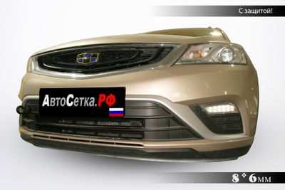 Premium защита радиатора Geely Emgrand GS (FE-7) (2019-) из 2-х частей