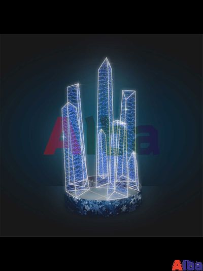 Светодиодный фонтан Кристаллы