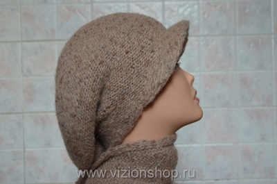 Вязаная кепка Италия Визио и шарф