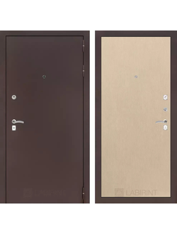 Входная дверь CLASSIC антик медный 05 - Венге светлый