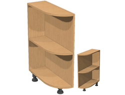 Тумба торцевая радиусная В/Ш/Г 720х200х506мм.