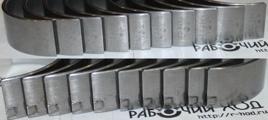 Вкладыши коренные NB485BPG, NC485BPG Р1