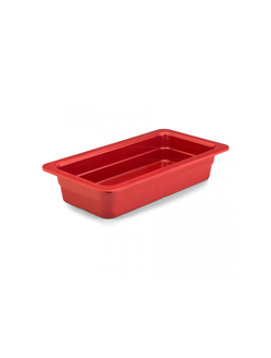 Гастроёмкость 1/3-65, меламин, цвет красный