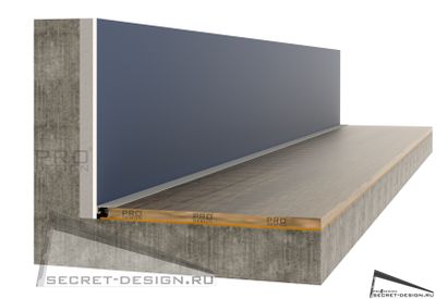 МИНИ ПЛИНТУС PRO DESIGN - АНОДИРОВАННЫЙ