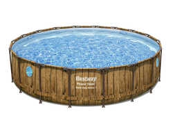 Каркасный бассейн Bestway Power Steel Swim Vista Series 488х122 см (56725)