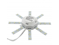 APEYRON св-к св/д "Звездочка" 8W(600lm) 3000K 2K круг 140мм IP30 магнит.осн. б/рассеив. ЖКХ 12-16