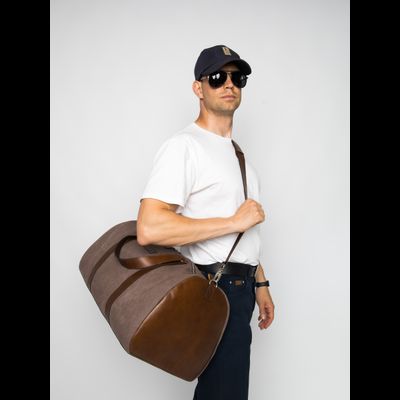 Портплед + дорожная сумка (2 в 1) Palermo Premium 
brown (арт. 4038-63)