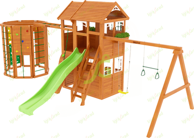 Детская площадка IgraGrad Клубный домик 2 с WorkOut Luxe