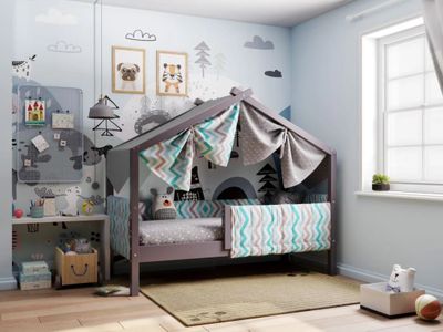 Ассоль кровать с надстройкой 1600х700 (лаванда)