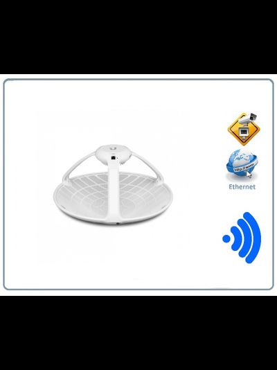 Радиорелейный мост AirFiber 60. Дальность действия до 2 км. До 1 Гбит/с с низкой задержкой Встроенный GPS. (1 шт).