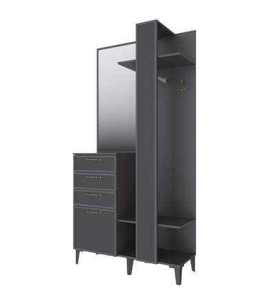 Прихожая Толедо модульная графит (Домани)