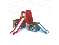 Детский игровой модуль с горкой Romana 115.26.00