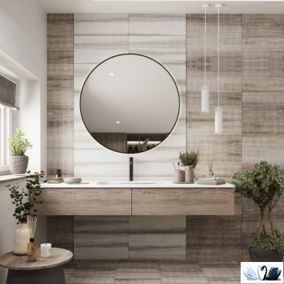 Плитка настенная Belani Grunge белый 30 х 60 см под бетон Береза керамика