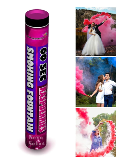 Цветной дым SMOKING FOUNTAIN (60 сек.) | Розовый