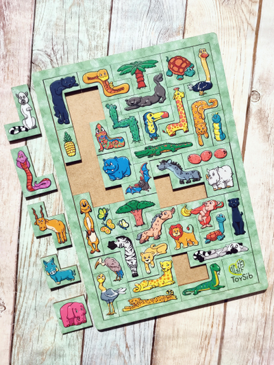 Головоломка тетрис "Африка"