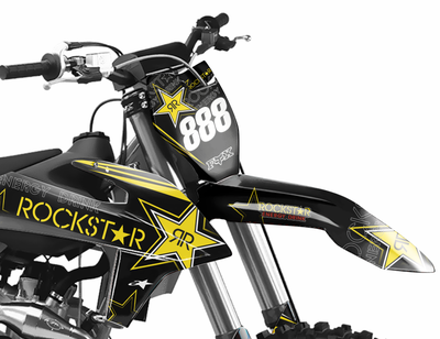 Наклейки на мотоцикл KTM 125-450 SX, SXF 2019-2022, EXC 2020-2023/GR8 ROCKSTAR #4734