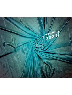 Перлшифон градиент, цв. Мятно-бирюзовый + Шоколад