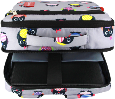 Рюкзак сумка для ноутбука 15.6 - 17.3 дюймов Optimum, пингвины