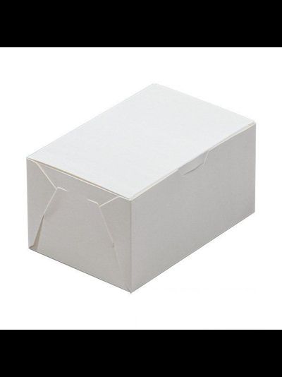 Коробка кондитерская б/о (картон, белая), 150*100*80мм