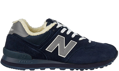 New Balance 574 Navy Blue с мехом