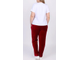 Женские велюровые брюки  БОЛЬШОГО размера арт. 17330-1644 (Цвет бордовый) Размеры 54-80