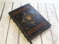 подарок руководителю, ежедневник с гербом, блокнот ручной работы, ежедневник купить, винтажный