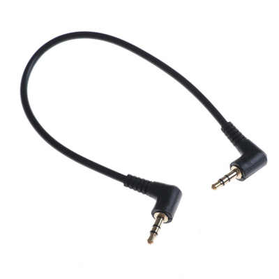 Стерео кабель TRS - TRS «мини джек / мини джек» (угловой L-type 3,5 мм), 18 cm (поштучно)