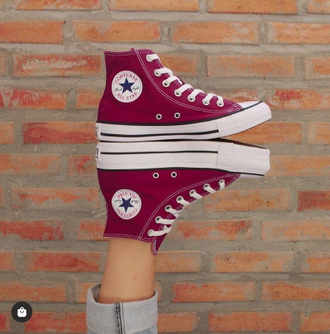 Кеды Converse All Star Бордовые высокие 139784F