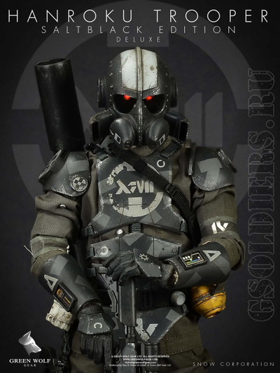 Hanroku Trooper Deluxe Black (Salt Black Edition) ACTION FIGURE - GREEN WOLF GEAR