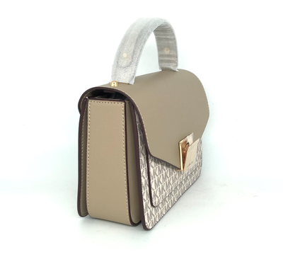 Сумка Michael Kors Rose Medium Logo бежевая