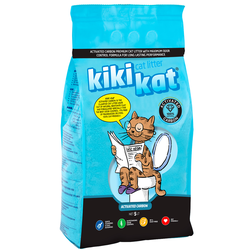 Наполнитель KikiKat Бентонитовый, комкующийся, Активированный уголь 5 л