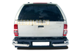 Защита заднего бампера угловая d76/42 для Toyota Hilux 2011-2015