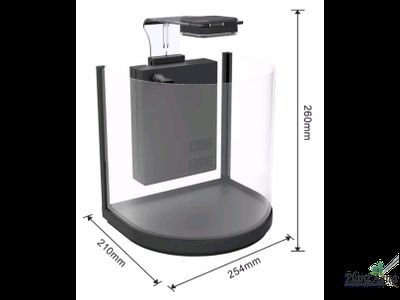 Аквариум Atman BGT-25 черный, 10 литров (254*210*260 мм)