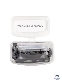 Маска для дайвинга с трубкой Scorpena комплект темно-серый (взрослый)