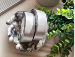 ЛЕНТА АТЛАСНАЯ, 2.5 СМ., РУЛОН  (23м.) СВЕТЛО-СЕРЫЙ