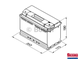 Термокейс ТК-Е5 Euro box, подходит для авто с АКБ А/h: 90, 92, 95, 100, 110, Габариты, мм: 353*175*190