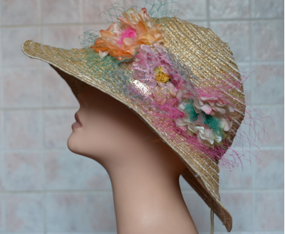 Итальянская шляпа с цветами купить