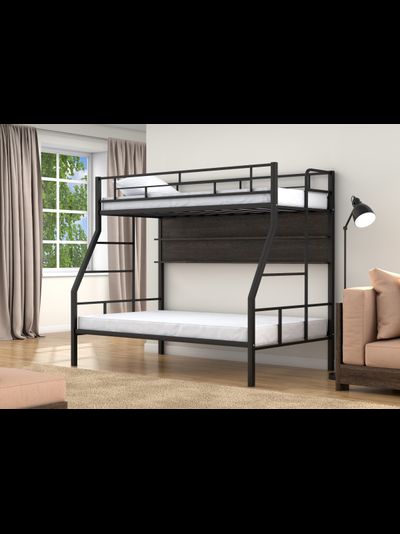 Двухъярусная кровать Раута Твист черная