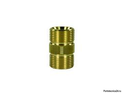Соединительная муфта для шлангов ВД, М22:М22, латунь